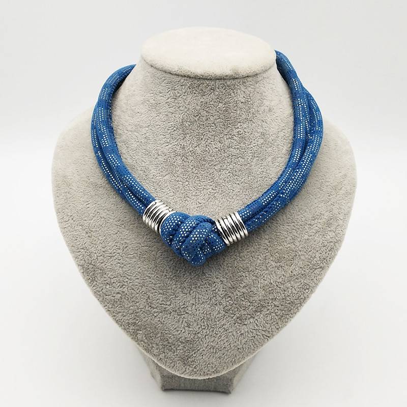 Collier de corde de coton à la mode Dandie, accessoires féminins simples