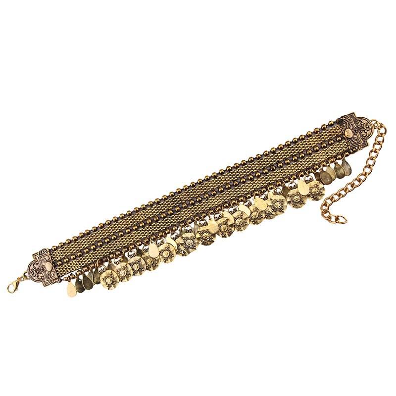 HYSECMAO Vintage Boho pièce de monnaie collier pour femmes déclaration africaine tibétaine colliers et pendentifs bohème Maxi bijoux femmes